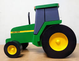 toy wooden john deere tractor huber s