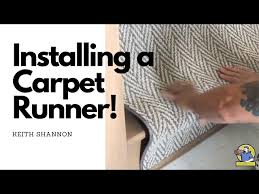 installing a carpet runner on stairs