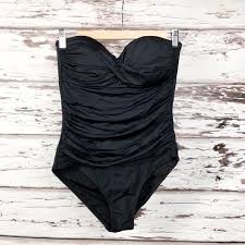 Liz Claiborne Black Bathing Suit Brand New W O Tags Never