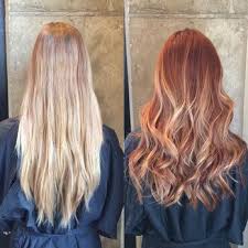If you choose to go with a natural blonde. Red Hair Color Blonde To Red Hair Makeover Copper Gold Balayage Ombre Highlights Beauty Haircut Home Of Hairstyle Ideas Inspiration Hair Colours Haircuts Trends