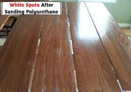 white spots after stain woodworking talk