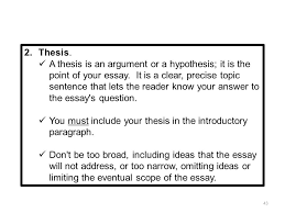 Argumentative Essay  Narrow Your Research Topic   English  ELA    