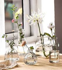 Clear Glass Small Vase Home Decor