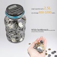 Automatic Coin Counting Glass Money