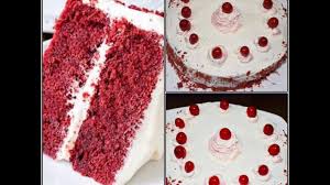 Frost the cooled cake with white chocolate cream cheese buttercream or. How To Make A Red Velvet Cake With Butter Cream Frosting Youtube