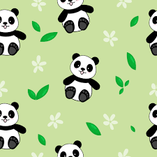 a panda bear pattern with