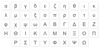 greek alphabet letters copy and