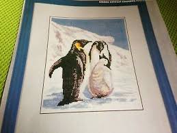 Cross Stitch Chart Penguin Family Scene Chart Penguins Chart