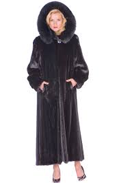Ladies Mink Coat Detachable Hood
