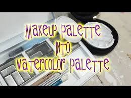makeup palette into watercolor palette