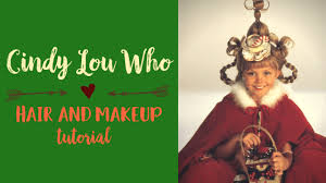 cindy lou who hair and makeup tutorial