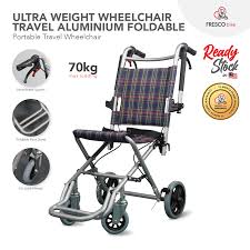 wheelchair travel aluminum foldable