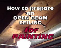 Prepare Open Beam Ceiling For Painting
