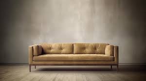 premium ai image a tan sofa in a