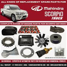 mahindra scorpio getaway spare parts