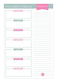 Bloom Daily Planners Weekly Meal Planning Pad Tear Off Meal
