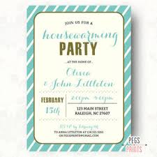 Modern Housewarming Invitation Colorful From Pegs Prints