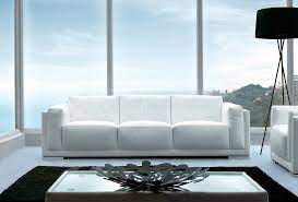 Sofas Pradi I White Leather 3 Seater