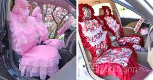 These Girly Decorative Seat Covers Will
