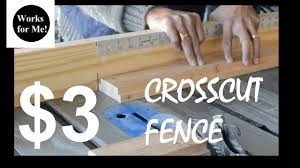 Here i'm cutting part of the new fence for my saw, on the homemade saw, using an improvised fence. 3 Crosscut Fence With Integrated Ruler For Table Saw Youtube