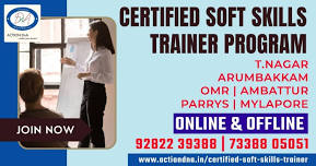 Certified Soft Skills Trainers Course in Avadi ...