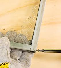 Basement storm windows consist of a single pane of glass that covers the window. Replacing Glass In A Metal Storm Window Better Homes Gardens