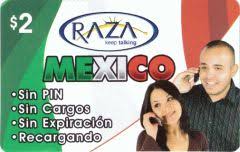 callontime com raza mexico calling card