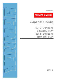 Yanmar marine engine parts diagram. Yanmar 6lp Dte Marine Diesel Engine Service Repair Manual