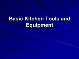 basic kitchen tools and equipment ppt