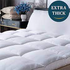 Fits most mattresses up to 21'' mattress; Mattress Topper Queen Cooling Plush Pillow Top Mattress Pad Bed Topper Hotel Quality Down Alternative Pillow Topper Buy Online In Bahamas At Bahamas Desertcart Com Productid 103925485