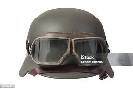 Nazi German Helmet With Protective Goggles Stock Photo - Download Image Now  - 1933, 1939, 1945 - iStock