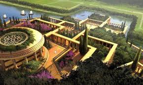 The hanging gardens of babylon the approach to the garden sloped like a hillside and the several parts of the. Gardens Of Babylon