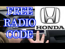 free honda radio code you