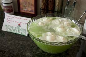 christmas grinch lime sherbet punch