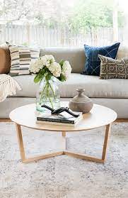 round coffee table styling studio mcgee