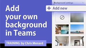 virtual background directly in teams