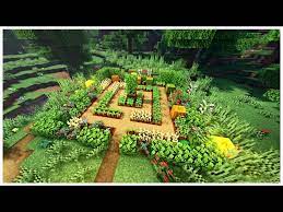 a vegetable garden in minecraft