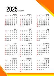 premium psd 2025 calendar template design