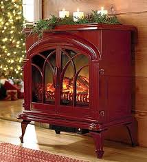 Panoramic infrared electric stove in red with electronic thermostat the hampton bay 17 in. Red Electric Stove Portable Electric Fireplace Fireplace Heater Portable Fireplace