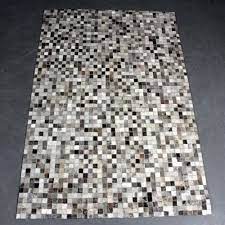 leather patchwork area carpet