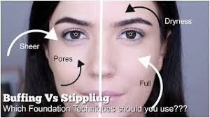 buffing vs stippling foundation which