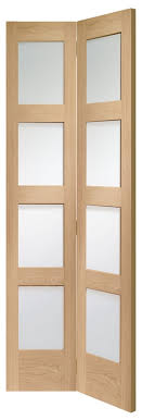 Shaker Bi Fold Internal Oak Door With