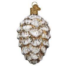 vintage ponderosa pine cone ornament by