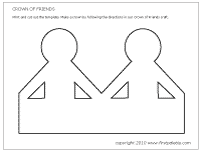 Crown Of Friends Printable Templates Coloring Pages
