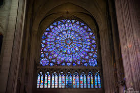 Stained Glass Window Of Notre Dame