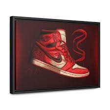 Buy Air Jordan Shoes Poster Red