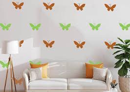 Erfly Flying Wall Art Stencil For