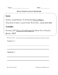 Englishlinx Com Works Cited Worksheets