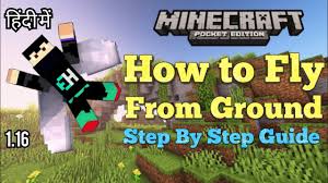 mcpe how to fly from ground with elytra