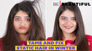 tame fix static hair in winter